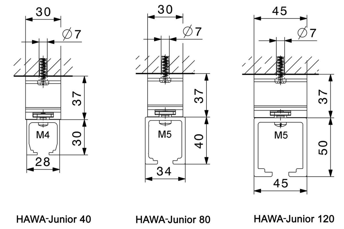 Schallschutzbügel HAWA-SoundEx für HAWA-Junior 40, 80 und 120