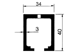 Laufschienen HAWA-Junior 80/100 Laufschienen HAWA-Junior 80/100