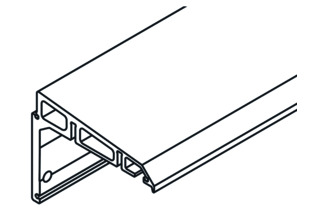 Winkeltragprofil für zwei Schiebebenen Winkeltragprofil für zwei Schiebebenen