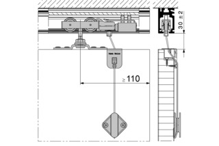 Schiebeladen-Arretierung