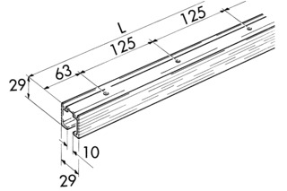 Laufschienen für HAWA Porta 45 Laufschienen für HAWA Porta 45