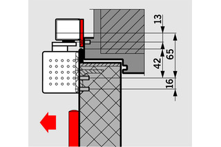 Set de plaques de montage pour glissières G-SR flach