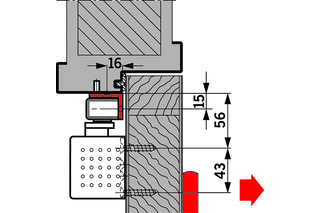 Supports à équerre pour glissières DORMAKABA G-N