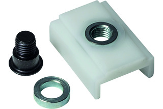 Gleitstück + Schraube zu DORMAKABA Gleitschienen G 96 N Gleitstück + Schraube zu DORMAKABA Gleitschienen G 96 N