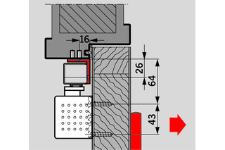 Squadra di montaggio per DORMAKABA G-EMF