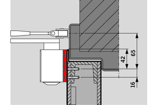 Placche di montaggio per DORMAKABA TS 73 V / TS 83