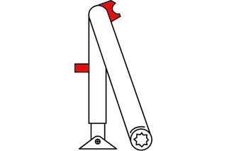 Bras d'arrêt à crans d'arrêt pour DORMAKABA TS 73 V / 83