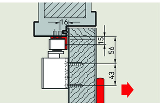 Supports à équerre pour glissières DORMAKABA G-N XEA