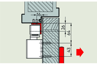 Squadra di montaggio per DORMAKABA G-EMF XEA
