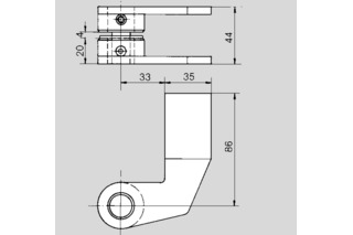 Paire de pivots DORMAKABA