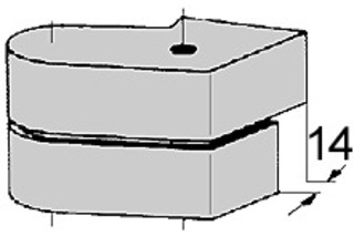 Placche di copertura DORMAKABA per pollicini 66.131.51-52