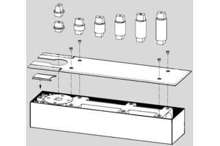 Axe enfichable pour DORMAKABA BTS 75V / 80 / 84