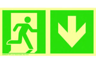 Langnachleuchtende Rettungsschilder EXPOLIT IMP-LINE