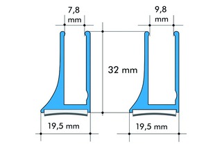 Profils pour verre ALUMAT GT 8 / GT 10
