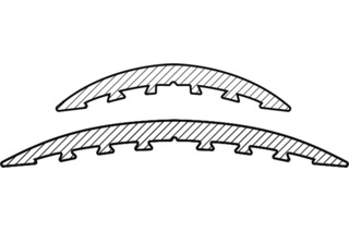 Soglie bombate per porte HEBGO 150 / 154