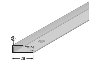 Gleitabschlussprofile gerillt