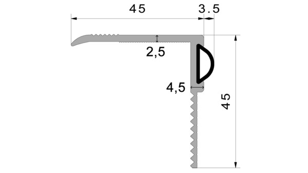 Profils de rénovation de porte ALUMAT avec joint en silicone