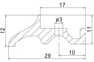 Profilo per zoccolo G-U