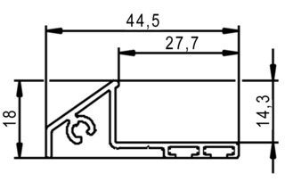 Profilo per finestre tipo 242/244 G-U