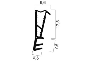 Profils d'étanchéité pour portes d'entrées GOLL SF 1018