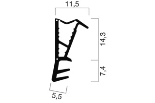 Haustür-Dichtungsprofile GOLL SF 1038