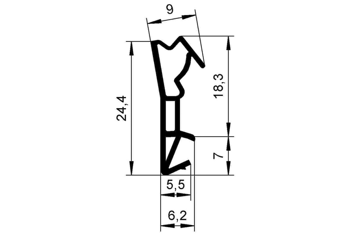 Profils d'étanchéité DEVENTER S 6518