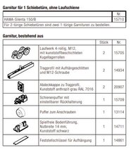 HAWA-Silenta 150/B Garn. für 1 Türe