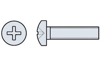 Metallschrauben Pan-Head DIN 7985