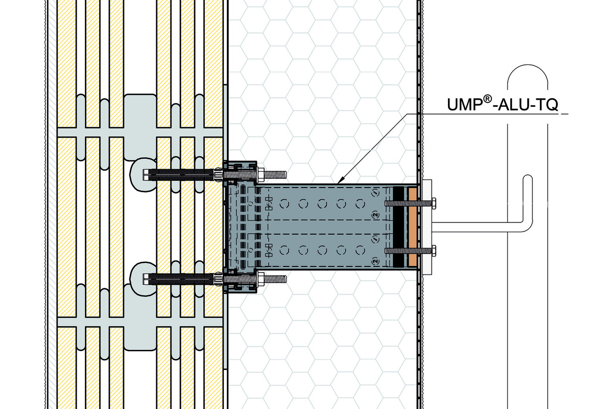 Piastra di montaggio universali UMP-ALU-TR (rettangolare)