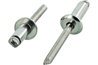 Rivets aveugles OK-LINE à tête plate et tige rainurée A2 ISO 15983