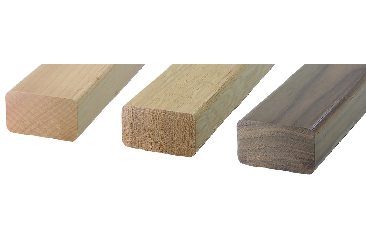 Mains courantes rectangulaires en bois OK-LINE