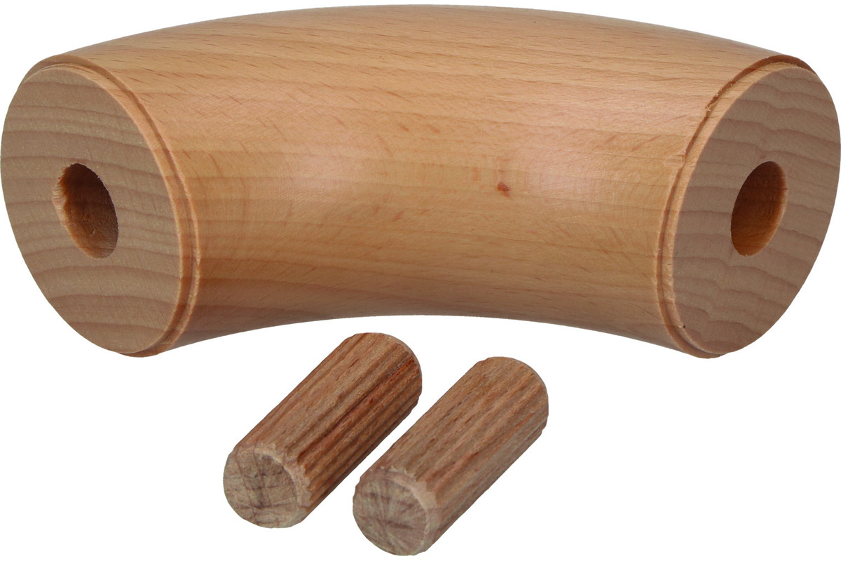 Coude de main courante en bois Ø 42 mm OK-LINE