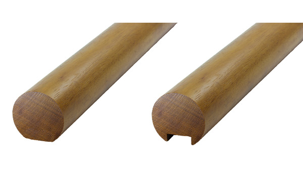 Corrimano rotondo in legno all'uso esterno Ø 42 mm OK-LINE
