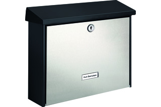 Boîtes à lettres London 6867 black&steel BURG-WÄCHTER
