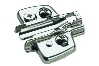 Kreuzmontageplatten HETTICH Sensys/Intermat 8099, Eckmontage, zum Einpressen Kreuzmontageplatten HETTICH Sensys/Intermat 8099, Eckmontage, zum Einpressen