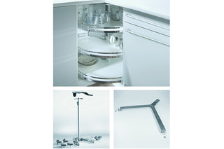 Carrousel d'élément d'angle à porte pliante HETTICH Revo 90 °