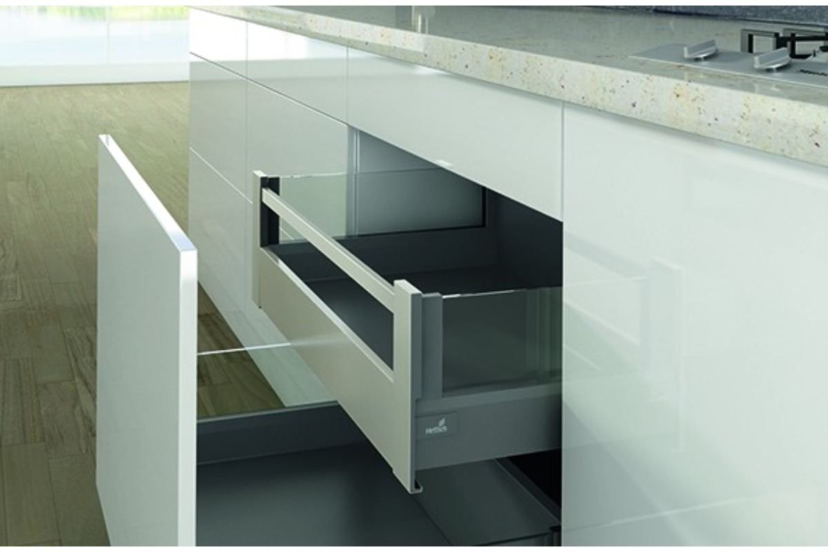 Kits complets tiroir / tiroir intérieur HETTICH ArciTech avec DesignSide, anthracite