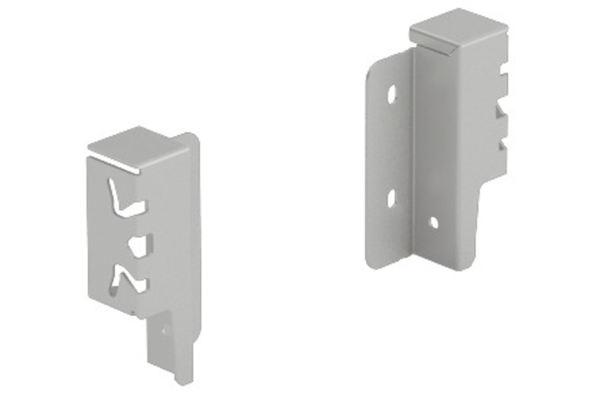 Componenti singoli per giunzione per pannello posteriore HETTICH ArciTech, argento