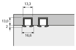 Einfachlaufschiene HETTICH SysLine S Einfachlaufschiene HETTICH SysLine S