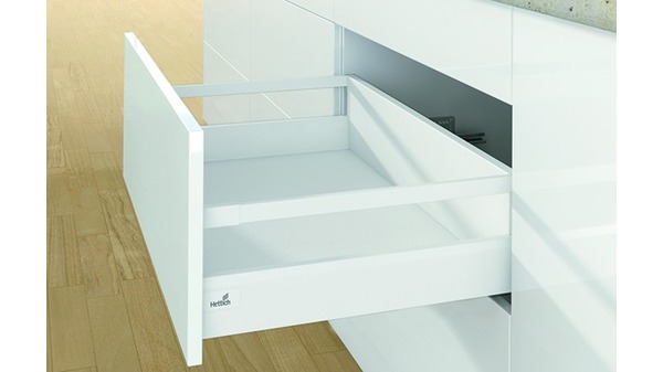 Kit de tiroir complet HETTICH ArciTech avec reling, blanc