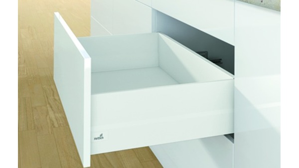Kits complets tiroir / tiroir intérieur HETTICH ArciTech avec TopSide, blanc