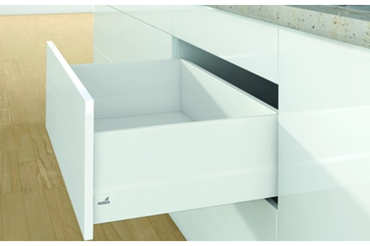 Kits complets tiroir / tiroir intérieur HETTICH ArciTech avec TopSide, blanc