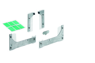 Kit integrativo HETTICH SlideLine M per ante in vetro icollate