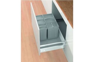 Système de poubelle Vario HETTICH InnoTech pour tiroirs à façade