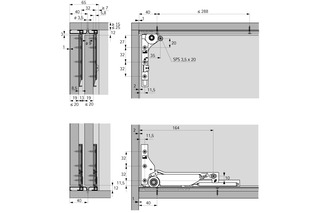 Laufprofil HETTICH SlideLine M Laufprofil HETTICH SlideLine M