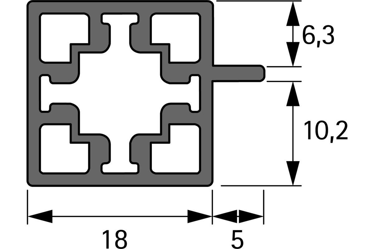 Profilo del pavimento in vetro HETTICH Cadro