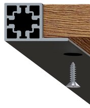 Profil latéral ou de sol HETTICH Cadro, à visser