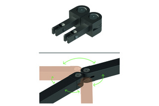 Noeud flexible HETTICH Cadro 360 °