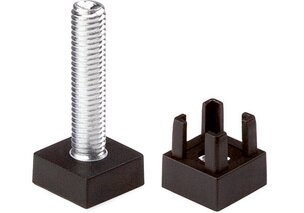 Pied de réglage ajustable HETTICH Cadro avec filetage