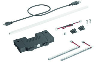 Profilo design HETTICH AvanTech YOU Inlay Illumination per luce d'atmosfera